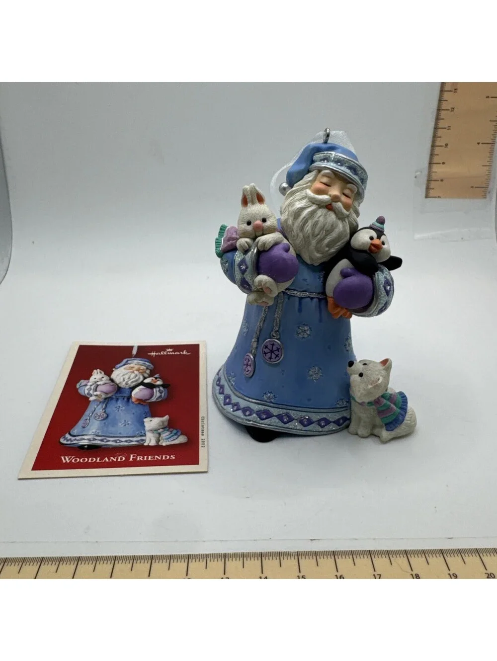 2002 Hallmark Keepsake Santa Woodland Friends Ornament With Box